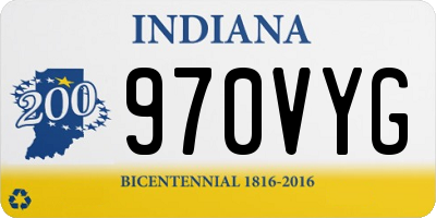 IN license plate 970VYG