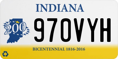 IN license plate 970VYH