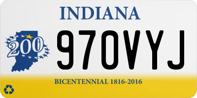 IN license plate 970VYJ