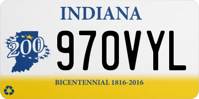 IN license plate 970VYL