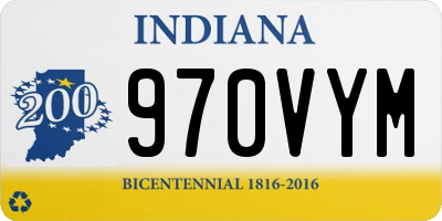 IN license plate 970VYM