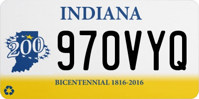 IN license plate 970VYQ