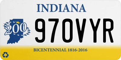 IN license plate 970VYR