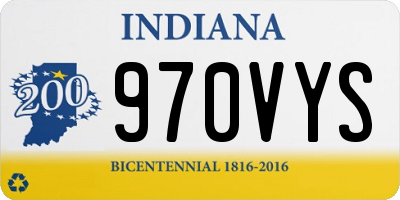 IN license plate 970VYS