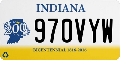 IN license plate 970VYW