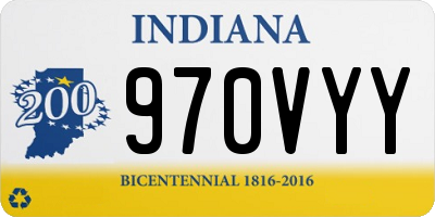 IN license plate 970VYY
