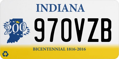 IN license plate 970VZB