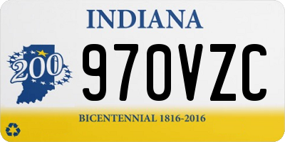 IN license plate 970VZC