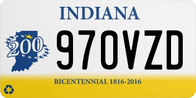 IN license plate 970VZD