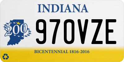 IN license plate 970VZE