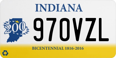 IN license plate 970VZL