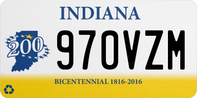 IN license plate 970VZM