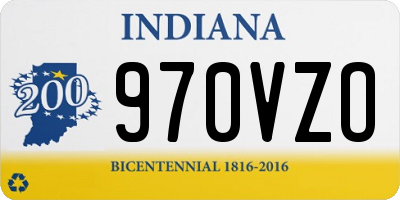 IN license plate 970VZO
