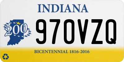 IN license plate 970VZQ