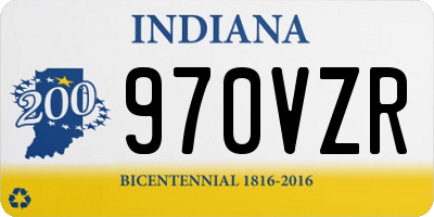 IN license plate 970VZR
