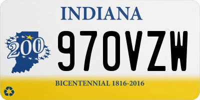 IN license plate 970VZW