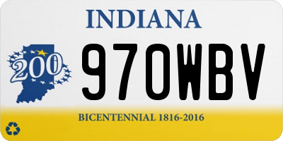 IN license plate 970WBV