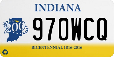 IN license plate 970WCQ
