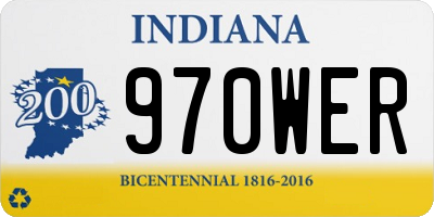 IN license plate 970WER
