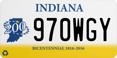 IN license plate 970WGY