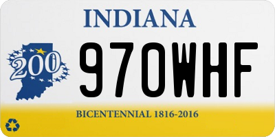 IN license plate 970WHF