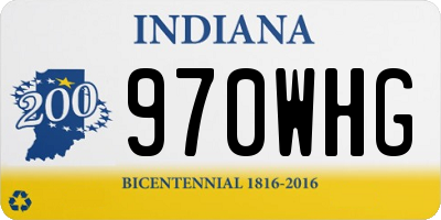 IN license plate 970WHG