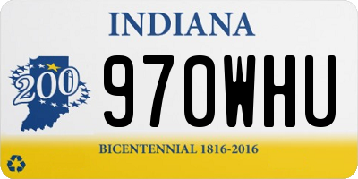 IN license plate 970WHU