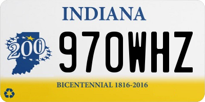 IN license plate 970WHZ