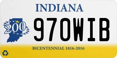 IN license plate 970WIB