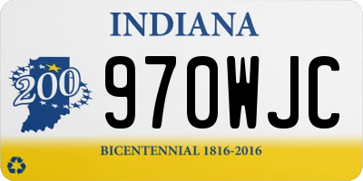 IN license plate 970WJC