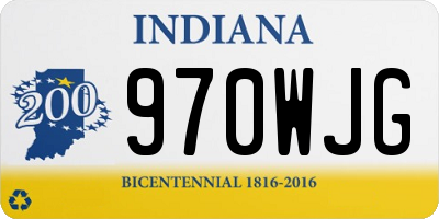 IN license plate 970WJG