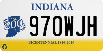 IN license plate 970WJH