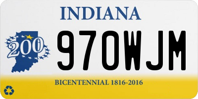 IN license plate 970WJM