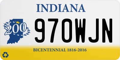IN license plate 970WJN