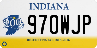IN license plate 970WJP
