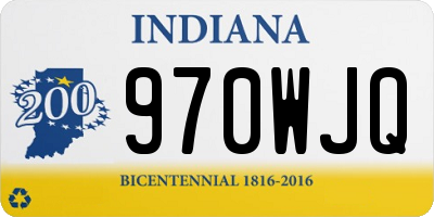 IN license plate 970WJQ