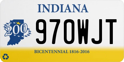IN license plate 970WJT