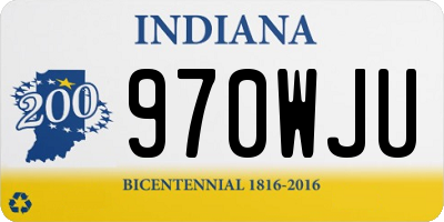 IN license plate 970WJU