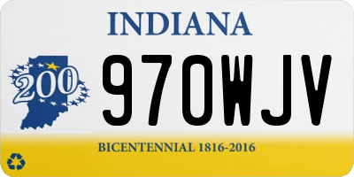 IN license plate 970WJV