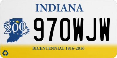 IN license plate 970WJW