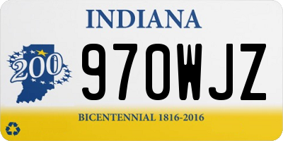 IN license plate 970WJZ