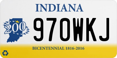 IN license plate 970WKJ