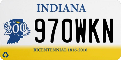 IN license plate 970WKN