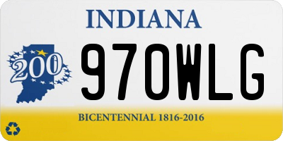 IN license plate 970WLG