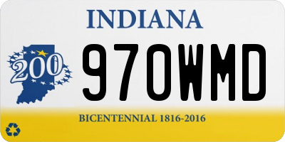 IN license plate 970WMD