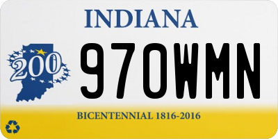 IN license plate 970WMN