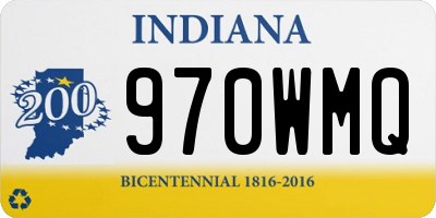 IN license plate 970WMQ
