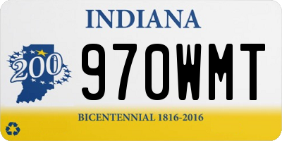 IN license plate 970WMT