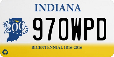 IN license plate 970WPD