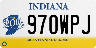 IN license plate 970WPJ